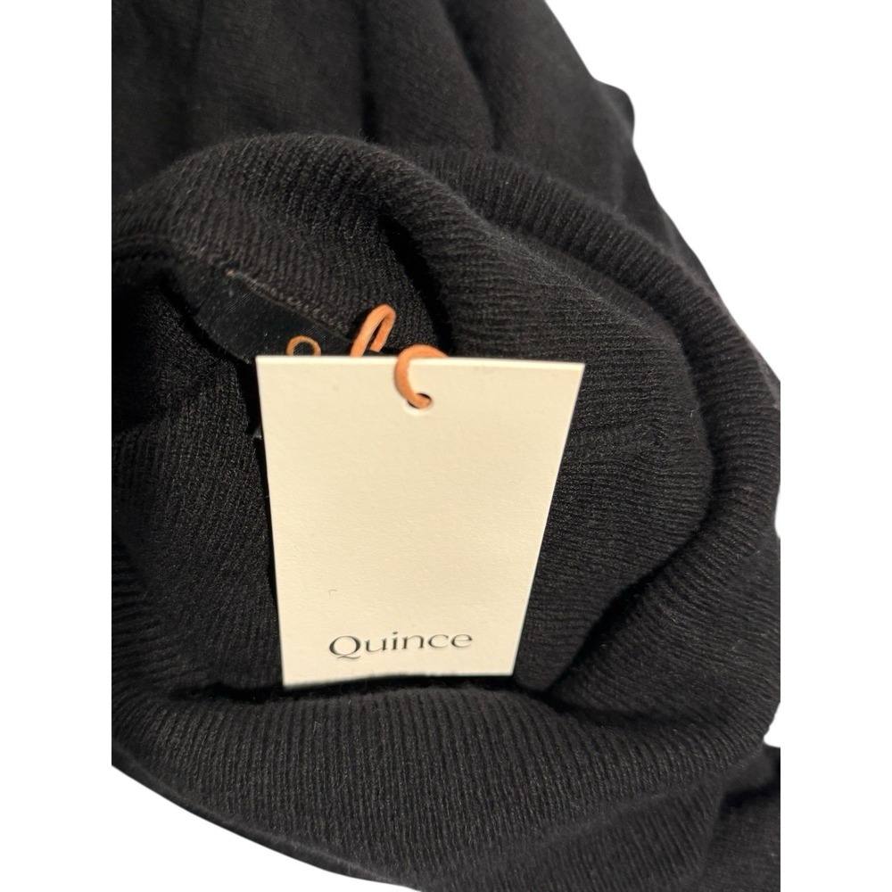 NWT Quince Mongolian Cashmere Turtleneck Sweater Dress‎ Black S - Picture 6 of 14